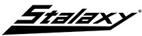 Stalaxy logo wordmark in black italic lettering, representing the brand name.